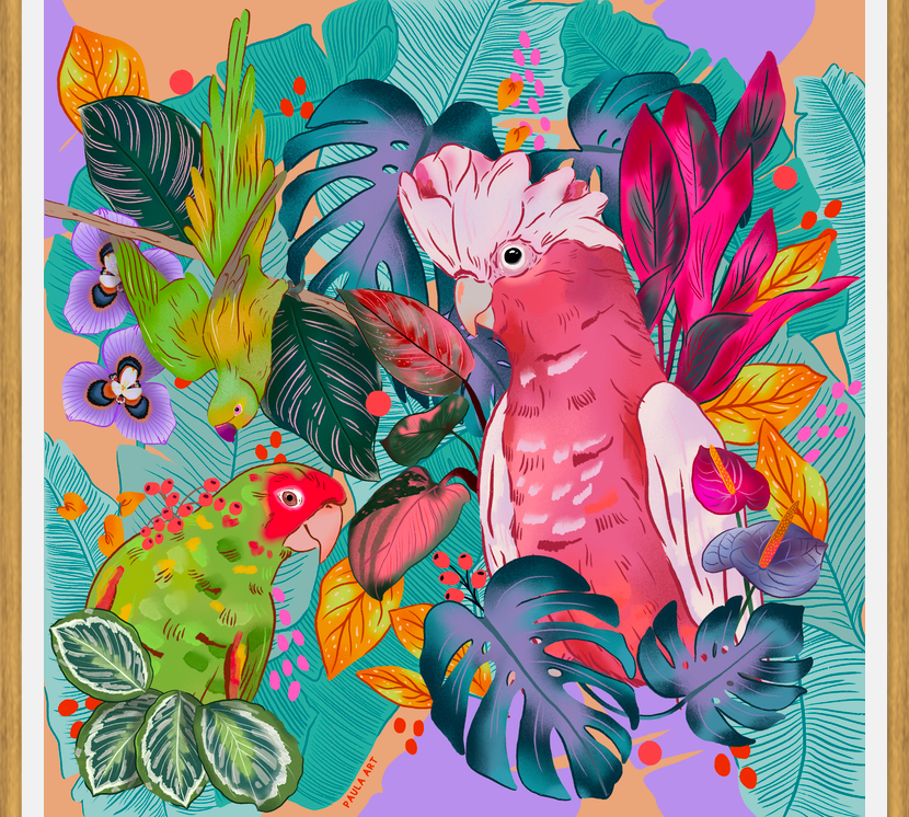 Cuadro Jungle life