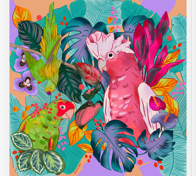 Cuadro Jungle life