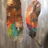 Canvas plumas