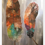 Cuadro plumas