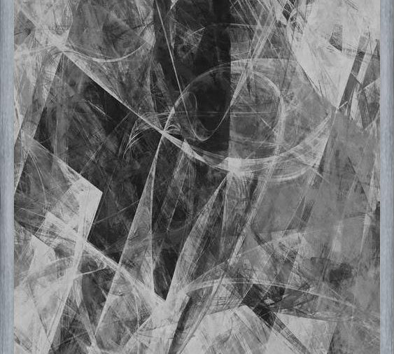 Cuadro Black and White Stained Glass