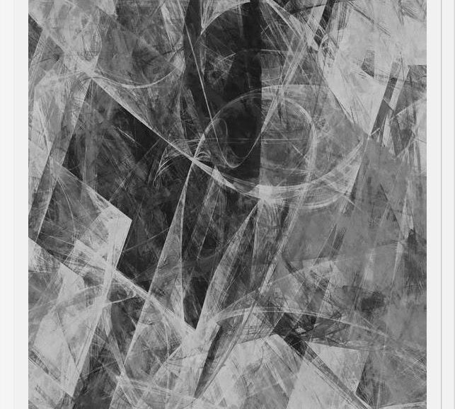 Cuadro Black and White Stained Glass