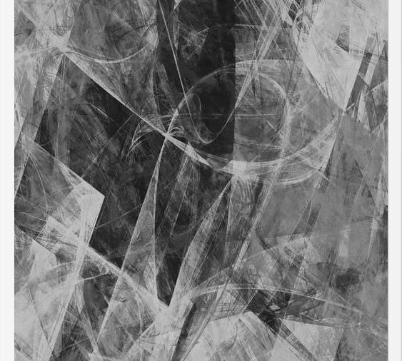 Cuadro Black and White Stained Glass