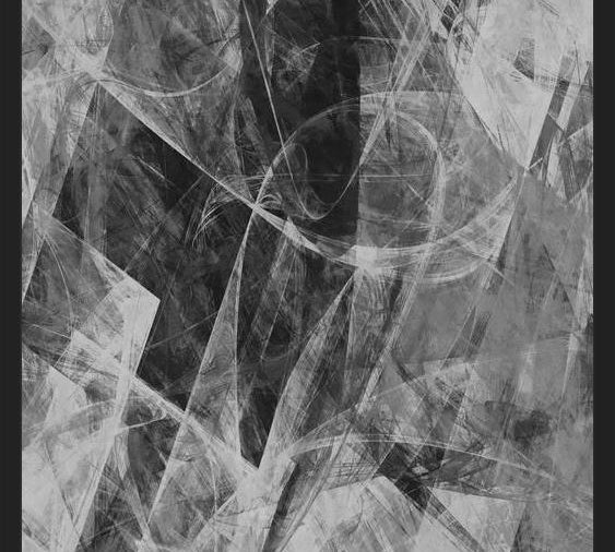 Cuadro Black and White Stained Glass