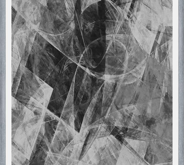 Cuadro Black and White Stained Glass