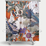 Cortina de Baño Floral and Birds XXVI