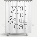 Cortina de Baño You Me and the Cat