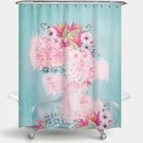 Cortina de Baño Woman in flowers II