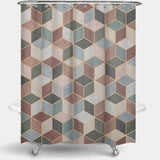 Cortina de Baño Colección Cubos - Neutro