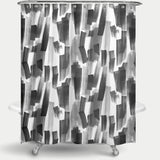 Cortina de Baño BIG BRUSHSTROKES BLACK