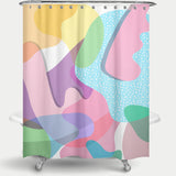 Cortina de Baño Memphis Organic Shapes