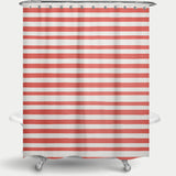 Cortina de Baño Red Stripes