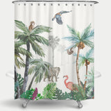 Cortina de Baño Animales en la jungla