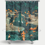 Cortina de Baño Flamingo Creek