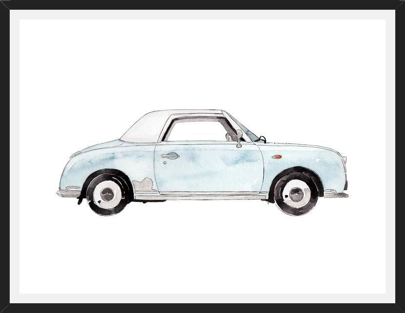 Cuadro Light blue Car