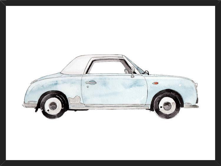 Cuadro Light blue Car