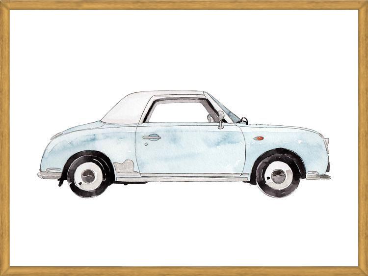 Cuadro Light blue Car