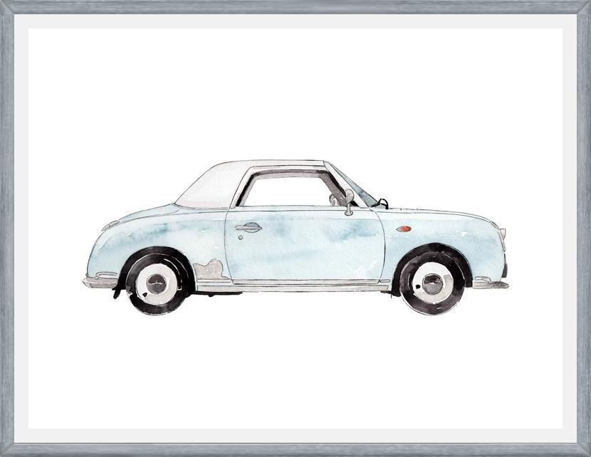 Cuadro Light blue Car