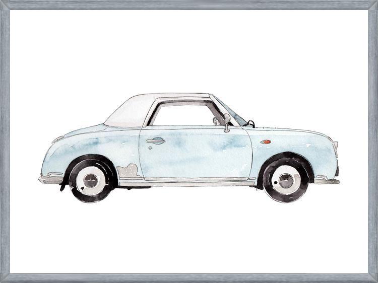 Cuadro Light blue Car