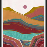 Cuadro Retro rainbow landscape 3