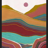 Cuadro Retro rainbow landscape 3
