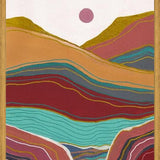Cuadro Retro rainbow landscape 3