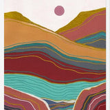 Cuadro Retro rainbow landscape 3