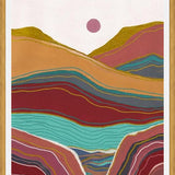 Cuadro Retro rainbow landscape 3