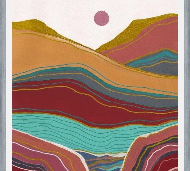 Cuadro Retro rainbow landscape 3