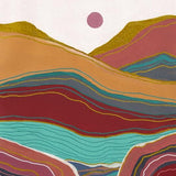 Canvas Retro rainbow landscape 3
