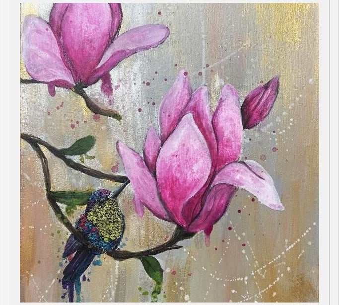 Cuadro magnolias 3 de 3
