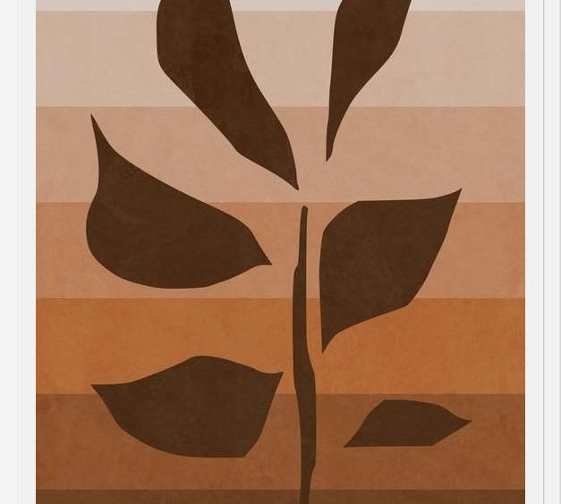 Cuadro Planta Naranja