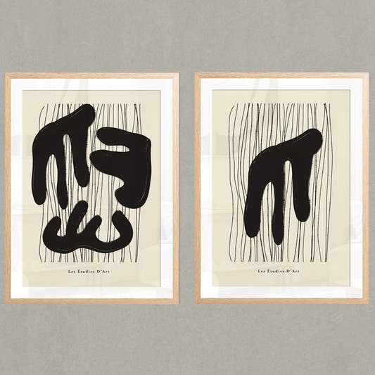 Set de Cuadros Les Etudies D´art