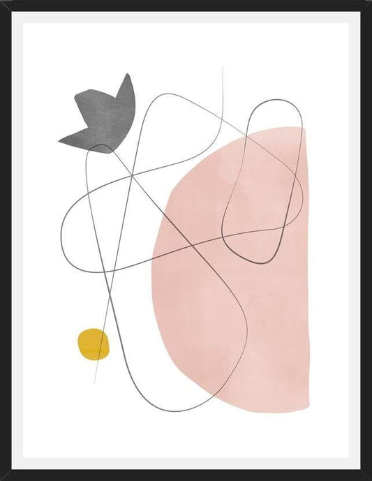 Cuadro Abstraction with gray lines 2