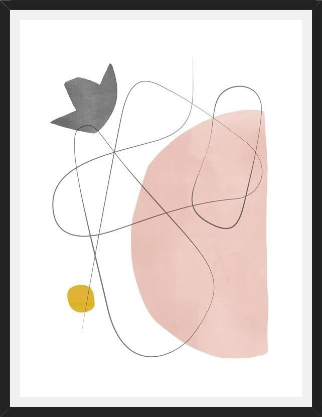 Cuadro Abstraction with gray lines 2