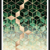 Cuadro Leaves and Cubes