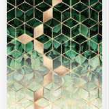 Cuadro Leaves and Cubes