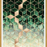 Cuadro Leaves and Cubes