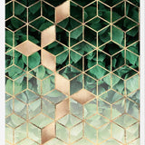 Cuadro Leaves and Cubes