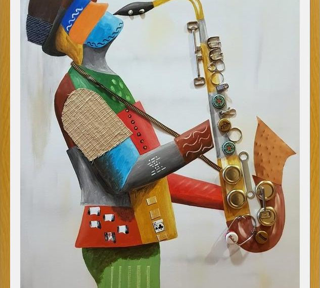 Cuadro Saxofonista