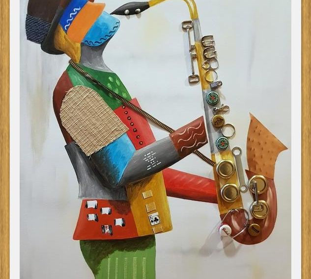 Cuadro Saxofonista