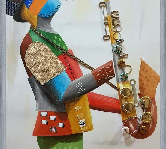 Cuadro Saxofonista