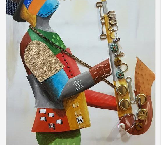 Cuadro Saxofonista