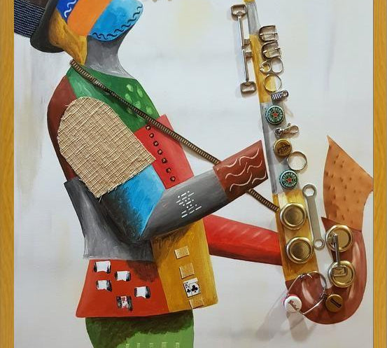 Cuadro Saxofonista