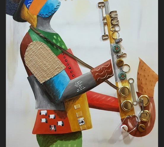 Cuadro Saxofonista