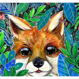 Canvas Zorrito en la maleza