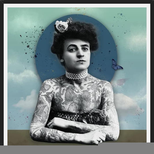 Cuadro woman tatoo