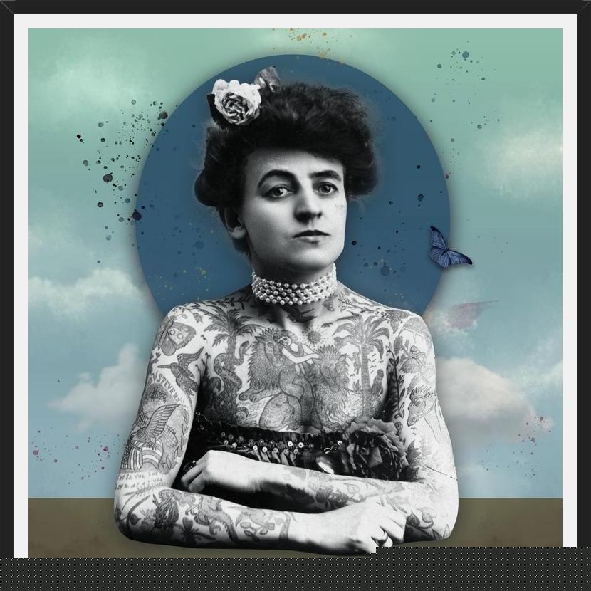 Cuadro woman tatoo