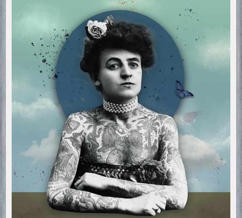 Cuadro woman tatoo