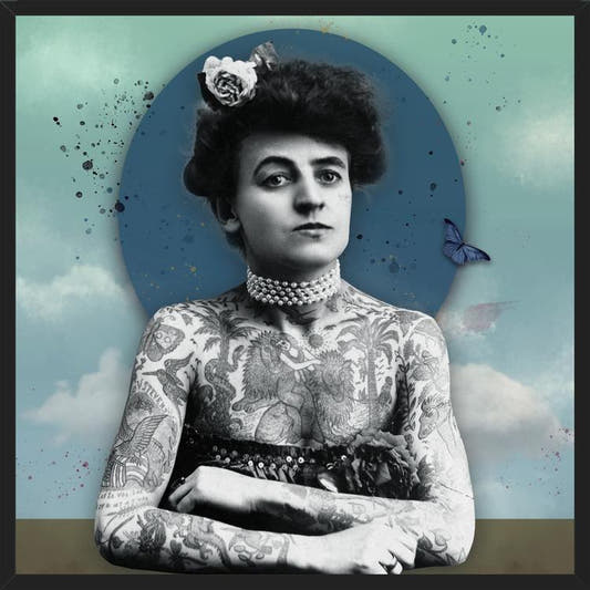 Cuadro woman tatoo